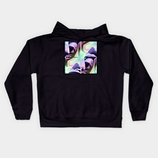 Green and purple Kids Hoodie